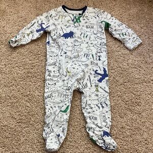 EGG by Susan Lazar 6 Month Dinosaur Footie Sleeper